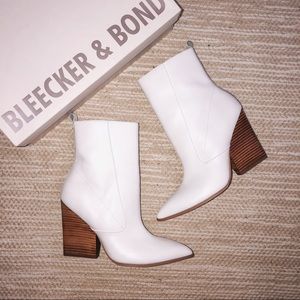 White Heeled Booties